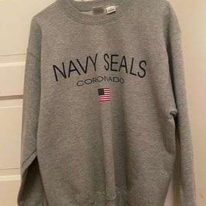 navy seals coranado grey sweatshirt
